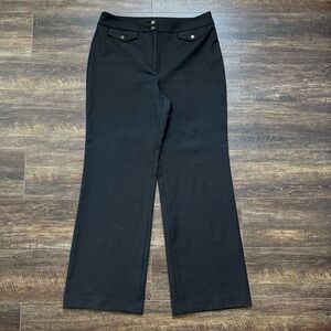 TALBOTS Wide Leg Black Dress Pants 12